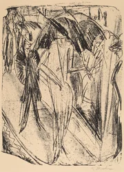 Dáma v dešti, 1914.