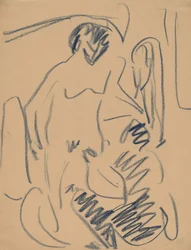 Akt na pláži, 1910.