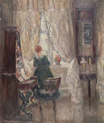 V salonu, kolem roku 1910