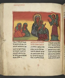 Nebo. 607 f081v, Scéna ze života Panny Marie, z 