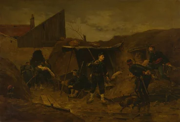 V příkopu, c. 1875.