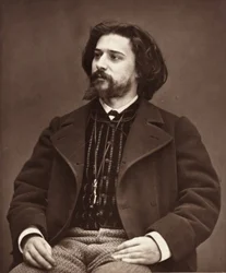 Alphonse Daudet francouzský romanopisec, 1849-1897, c. 1876.