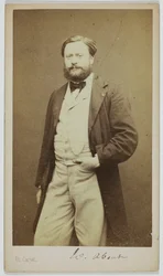 Portrét Edmonda Abouta (1828-1885), romanopisce, polemika