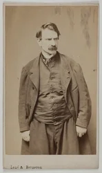 Portrét Françoise Delsarteho, asi 1870-90 (albumenový tisk)