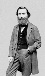 Portrét francouzského spisovatele a novináře Eugèna Garcina (1830-1909).
