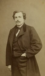 Portrét Julese Huota de Goncourt 1830-1870.