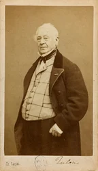 Portrét skladatele a flétnisty Jean-Louis Tulou 1786-1865, cca 1860.
