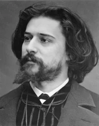 Portrét spisovatele Alphonse Daudeta (mladý) od fotografa Etienna Carjata. Originální tisk, fond fotografické dílny Roth  Cie.