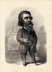 létající list - Ilustrace Etienne Carjat (1826-1906): Umění - Malíři, Diaz Narcisse Diaz de la Pena (1807-1876)