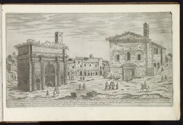 Oblouk Septimia Severa v Římě Starověké budovy (název série) I vestigi dell