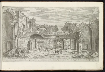 Ruiny lázní Caracalla v Římě Starověké budovy (název série) I vestigi dell