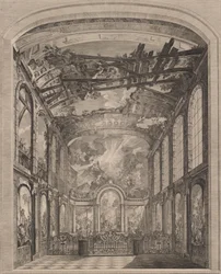 Vnitřní pohled na Foundlings, 1759.