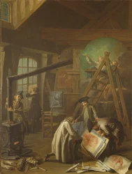 Interiér uměleckého ateliéru