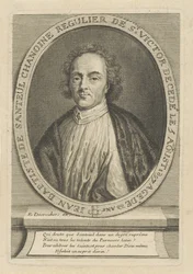 Portrét básníka Jean-Baptiste de Santeul 1630-1697, um 1700.