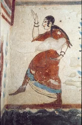 Tanečnice (Fresco, detail, 530 př.nl)