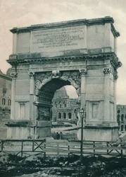 Titův oblouk, Řím, Itálie, 1927