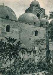 Kostel San Giovanni degli Eremiti, Palermo, Sicílie, Itálie, 1927.