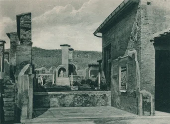 Ulice stoupající k fóru, Pompeje, Itálie, 1927