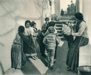 Tarantella, Capri, Itálie, 1927