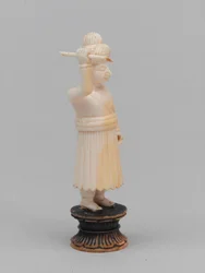 Černý pěšec, šachová figurka, Indie