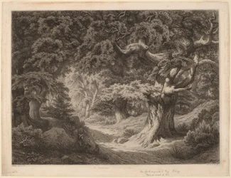 Les Karla Velikého ve Fontainebleau, 1861.
