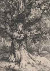 Karel Veliký, Dub s orlím hnízdem, 1845.