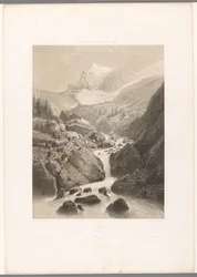 Horská krajina s výhledem na Eiger L