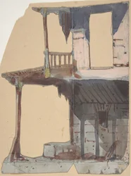 Návrh pro jeviště v opeře, Paříž, 1830-90.