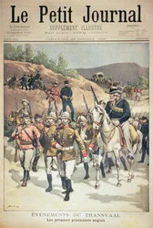 Události v Transvaalu: První angličtí zajatci, přední obálka Le Petit Journal, 29. října 1899