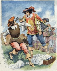 Ilustrace k filmu "Les Trois Mousquetaires" (Tři mušketýři)