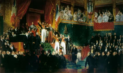 Louis-Philippe I. složil přísahu jako král před Poslaneckou sněmovnou, 9. srpna 1830