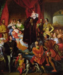 Narození Jindřicha IV., kolem 1827