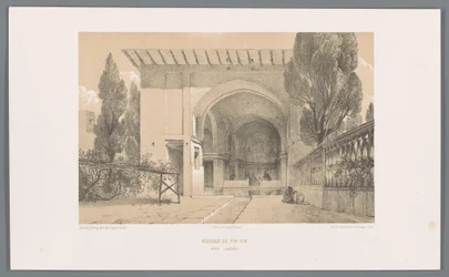 Kiosk van Fin Garden v Kashan Kiosk of Fin-Fin poblíž Kachan (název na objektu)