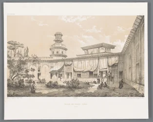 Palác Char Bagh v Isfahánu Palais du Tchar-Bach Ispahan (název na objektu) Perské krajiny (název série) Perse modern (název série)