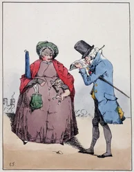 Couple de bourgeois, Jardin du Luxembourg - v „“Souvenirs d