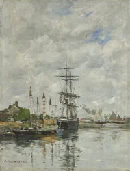 Deauville, povodí lodí, 1887