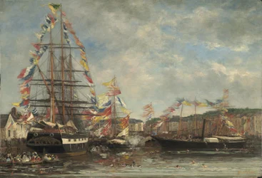 Slavnost v přístavu Honfleur, 1858