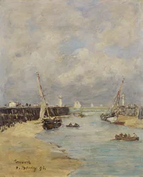 Odliv v Trouville, 1895