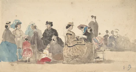 Na pláži, 1865.