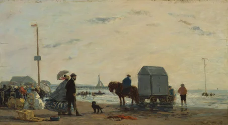 Na pláži v Trouville, 1863.
