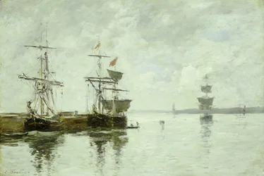 Přístavní scéna, kolem roku 1880