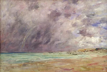 Bouřlivé nebe nad ústím v Le Havre, kolem roku 1892-96