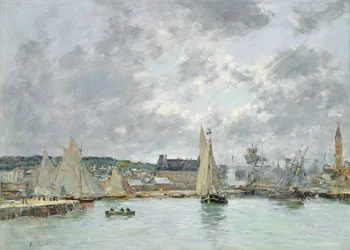 Přístav v Trouville, 1880