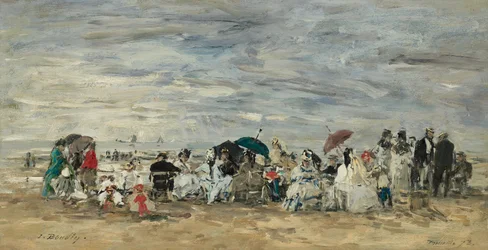 Trouville, scéna na pláži