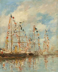 Yacht Basin v Trouville-Deauville, pravděpodobně 18951896.