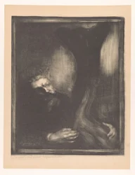 Portrét Rodina se sochou Rodin sochař