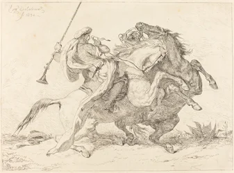 Setkání maurských jezdců, 1834.