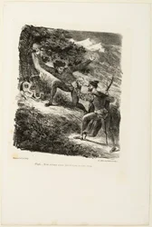Faust a Mefistofeles v pohoří Harz, od Fausta