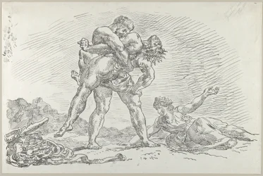 Herkules a Antaeus, 1852., 1852.