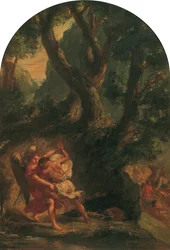 Jacob Wrestling with the Angel, 1850-1855.